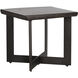Marley 22 X 22 inch Dark Brown / Antique Gunmetal Side Table